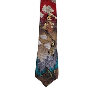 Vintage Yogi Bear 100% Silk Mens Neck Tie